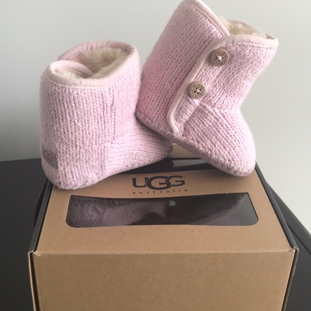 Pink infant Ugg booties